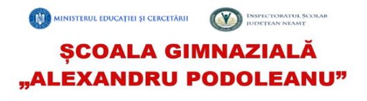 Scoala Gimnaziala Alexandru Podoleanu Podoleni, judetul Neamt